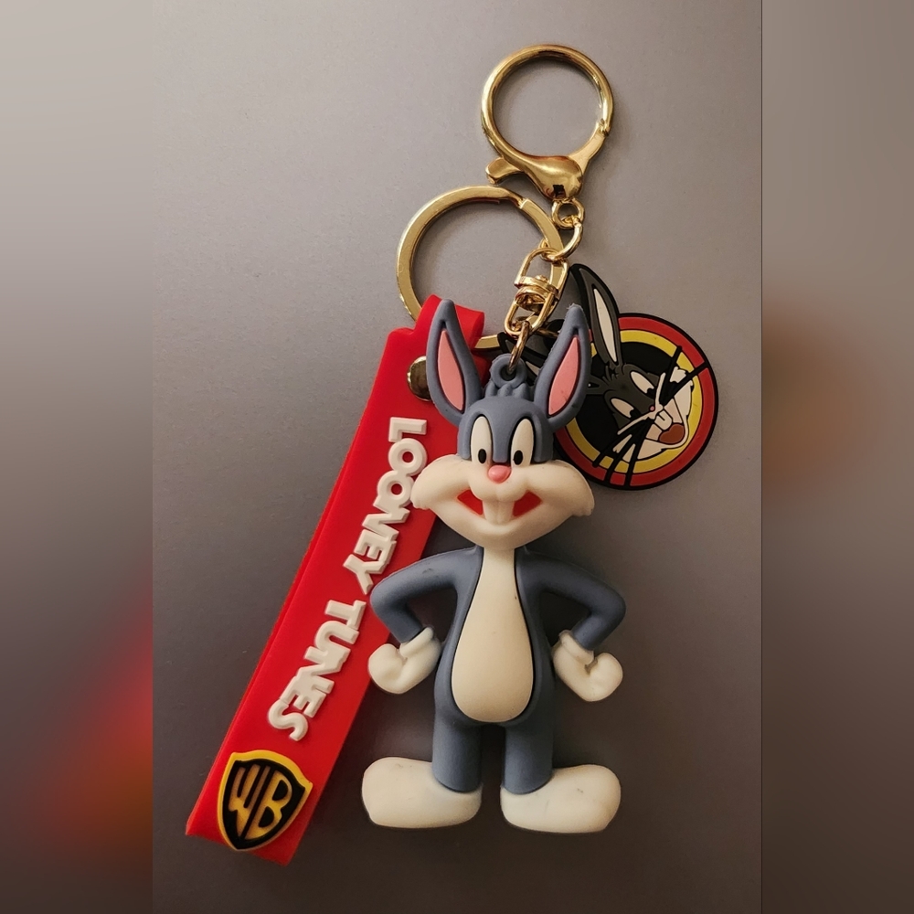 Bugs Bunny Character Silicone Charm Keychain